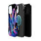 Neon Unicorn Bliss Neon Unicorns Premium Art Magsafe Magnet Tough IPhone 13 14 15 Pro Plus Max and Mini in Matte and Glossy Phone cases