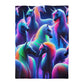 Ambrosius da Vinci - NEON Unicorns Microfiber Duvet Cover
