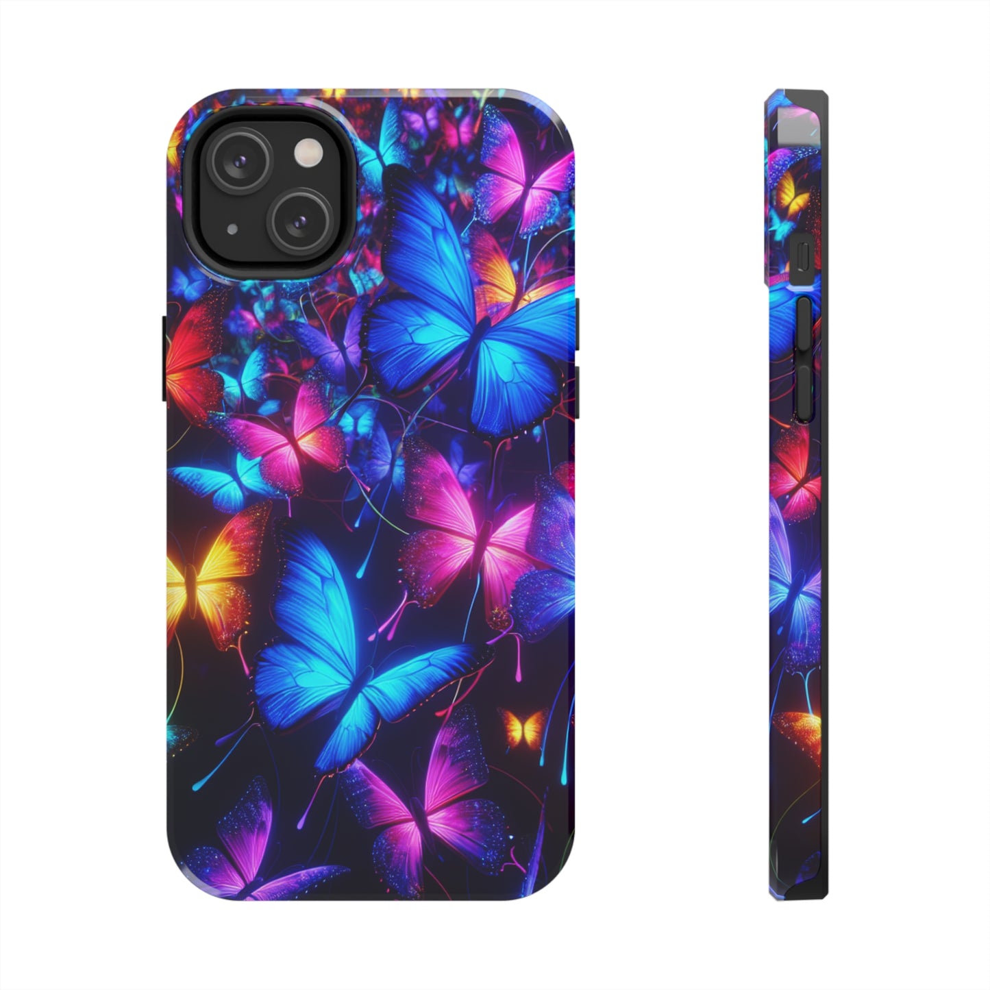 'Metamorphic Brilliance' NEON Butterflies Tough Phone Case
