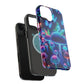 Neon Glitterbug Heaven. Neon Butterflies and Mushrooms Premium Art Magsafe Magnet Tough IPhone 13 14 15 Pro Plus Max and Mini in Matte and Glossy Phone cases