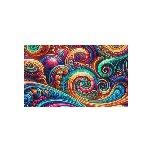 Vibrancy of the Cosmos. Infinity Patterns Outdoor Rug