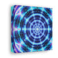 Neon Infinity Visions. Trippy Infinity Patterns Art Canvas