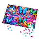 Neon Splendor. - Neon Butterflies and Mushrooms Puzzle 30, 110, 252, and 1000 Pieces