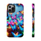 "Neon Butterflies Awakening" NEON Butterflies Tough Phone Case