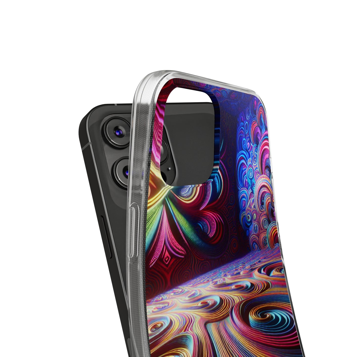 Vibin' Neon Infinity. Infinity Patterns Art Polycarbonate Phone Case