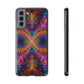 Vibrant Trippy Neon Infinity Swirls Infinity Patterns Art Polycarbonate Phone Case