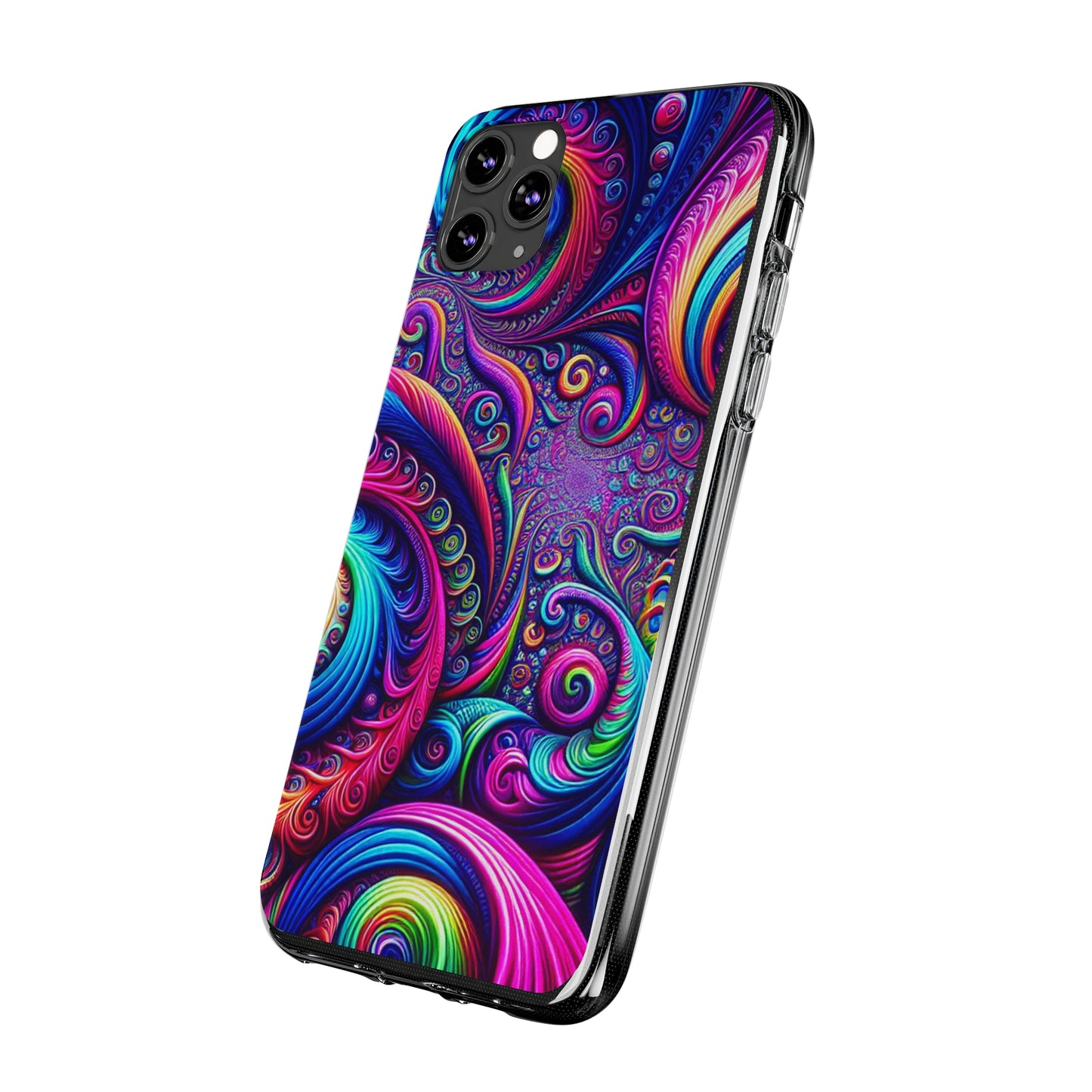 "VibranTrip Neonfinity" Infinity Patterns Art Polycarbonate Phone Case