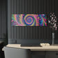 Neon Infinity Infinity Prismatic Vortex Trippy infity Pattern 1/4" Glossy Acrylic Art