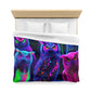 Garrod da Vinci - NEON Owls Microfiber Duvet Cover