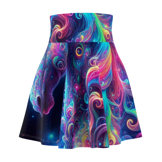 Petrus de Rijke -NEON Unicorns Woman' Skater Skirt