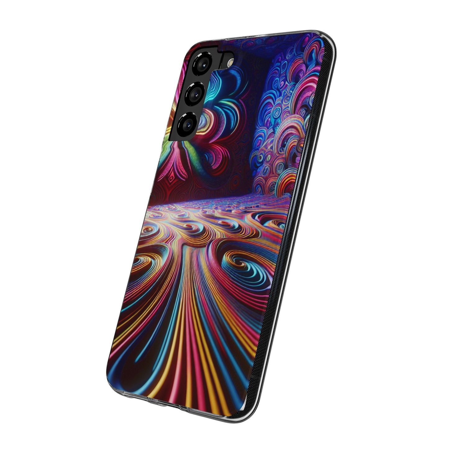 Vibin' Neon Infinity. Infinity Patterns Art Polycarbonate Phone Case