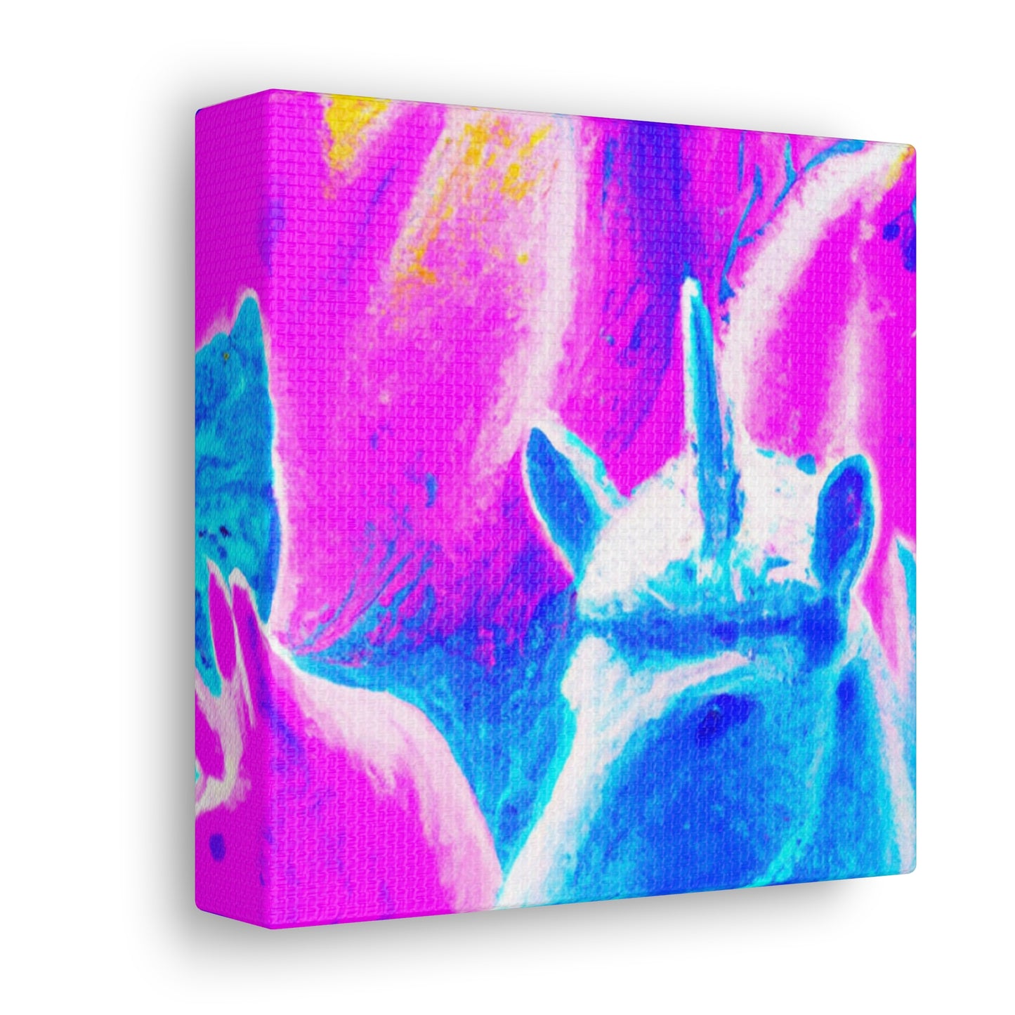 Neon Unicorn Dreamscape NEON Unicorns Art Canvas