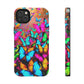 "Neonardie's Dreamscape" NEON Butterflies Tough Phone Case