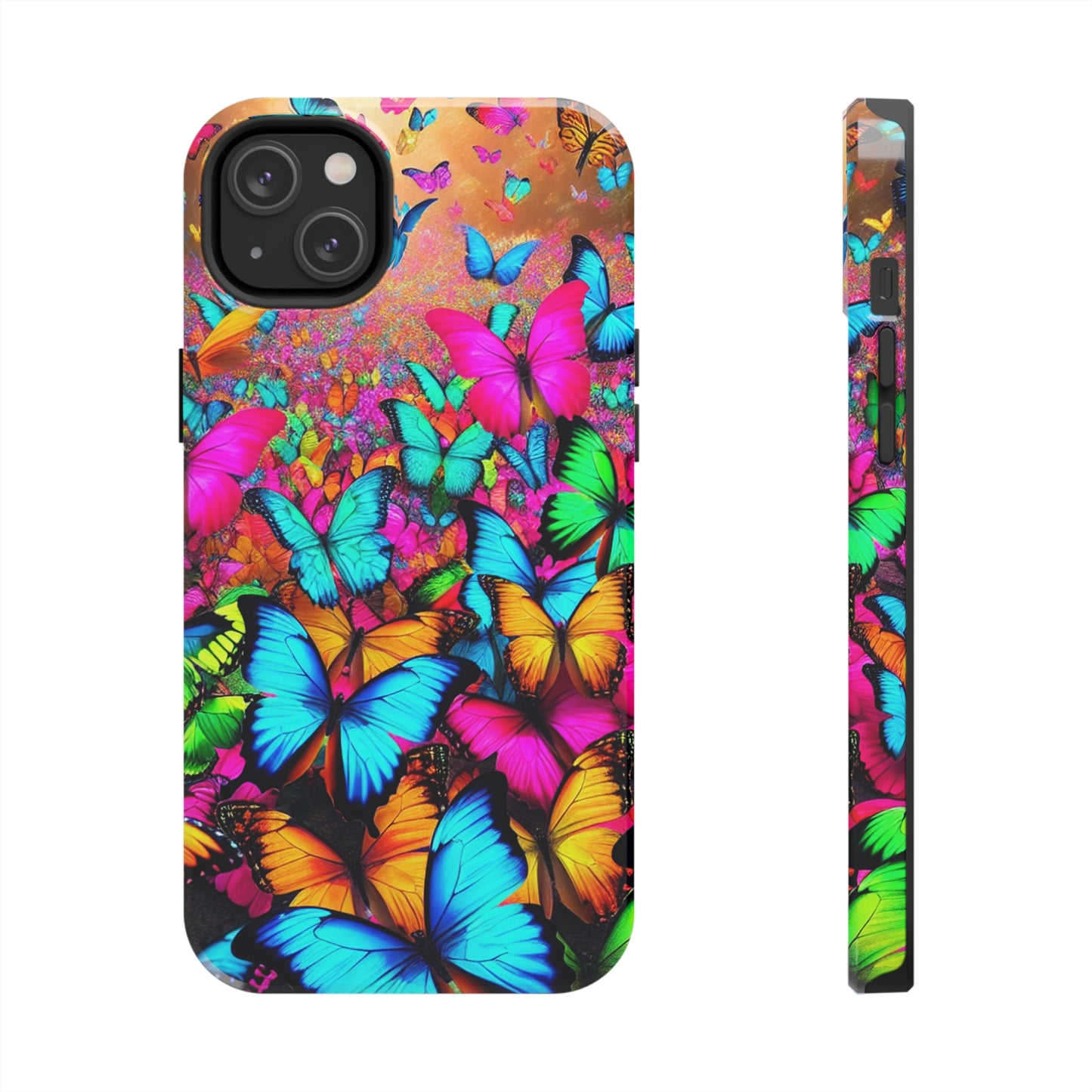 "Neonardie's Dreamscape" NEON Butterflies Tough Phone Case