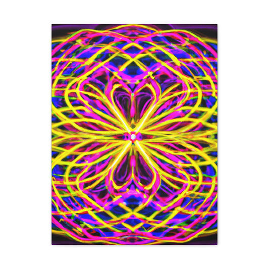 Neon Infinity Surrealism Trippy Infinity Patterns Art Canvas