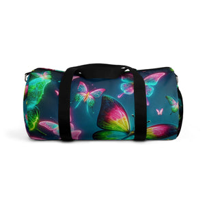 "Rainbow of Light" - Neon Butterflies Duffle Bag