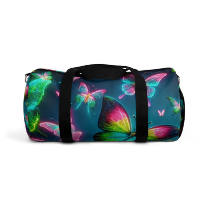 "Rainbow of Light" - Neon Butterflies Duffle Bag
