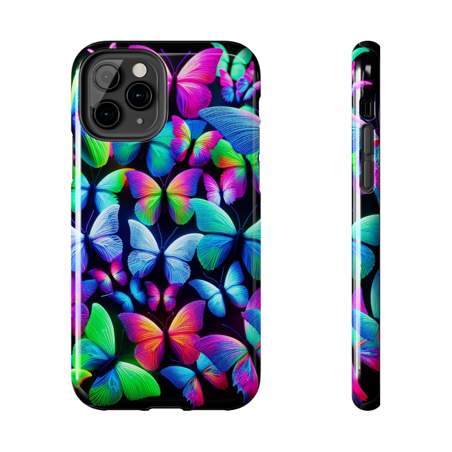 "Neon Splendor" NEON Butterflies Tough Phone Case