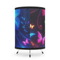 "Neon Wonderland" - NEON Butterflies Art Tripod Lamp