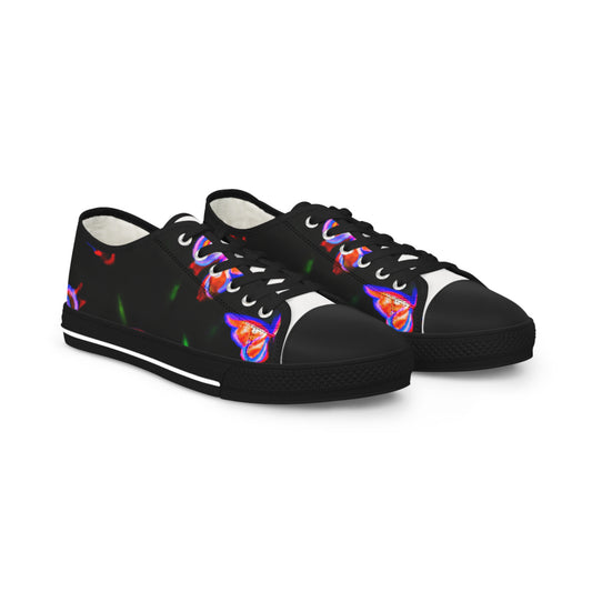 "Neon Garden Glow" - Men's Lowtop Sneakers
