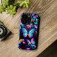 "Neon Butterflies in the Night Sky" Neon Butterflies Premium Art Magsafe Magnet Tough IPhone 13 14 15 Pro Plus Max and Mini in Matte and Glossy Phone cases