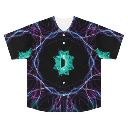 Electric Cosmic Splatter. Trippy Infinity Patterns Mens Jersey