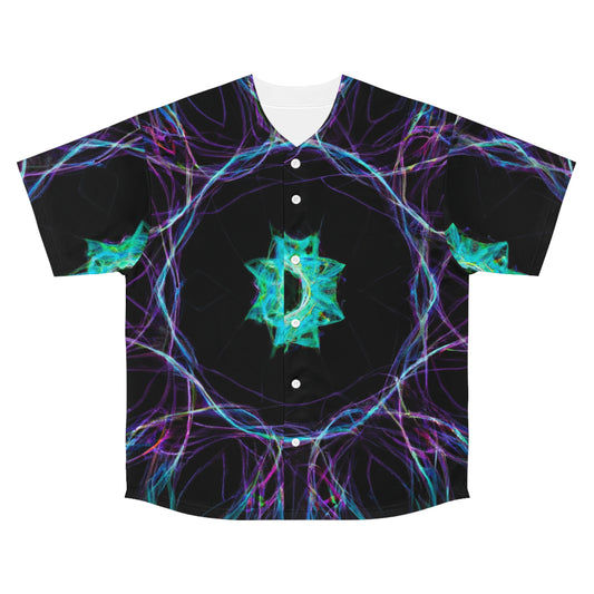 Electric Cosmic Splatter. Trippy Infinity Patterns Mens Jersey