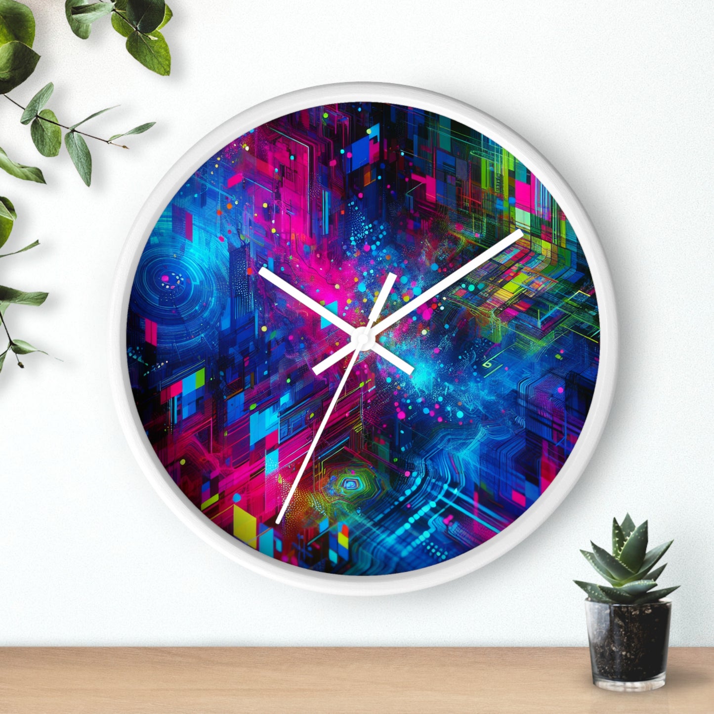 Calantha de Montero - Trippy Infinity Patterns Wall Clock