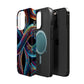 Vibrant Infinity Nocturne Neon Trippy Infinity Patterns Premium Art Magsafe Magnet Tough IPhone 13 14 15 Pro Plus Max and Mini in Matte and Glossy Phone cases