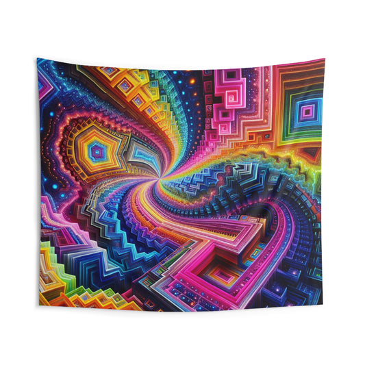VoidVortexVisionz Infinity Patterns Art Tapestry
