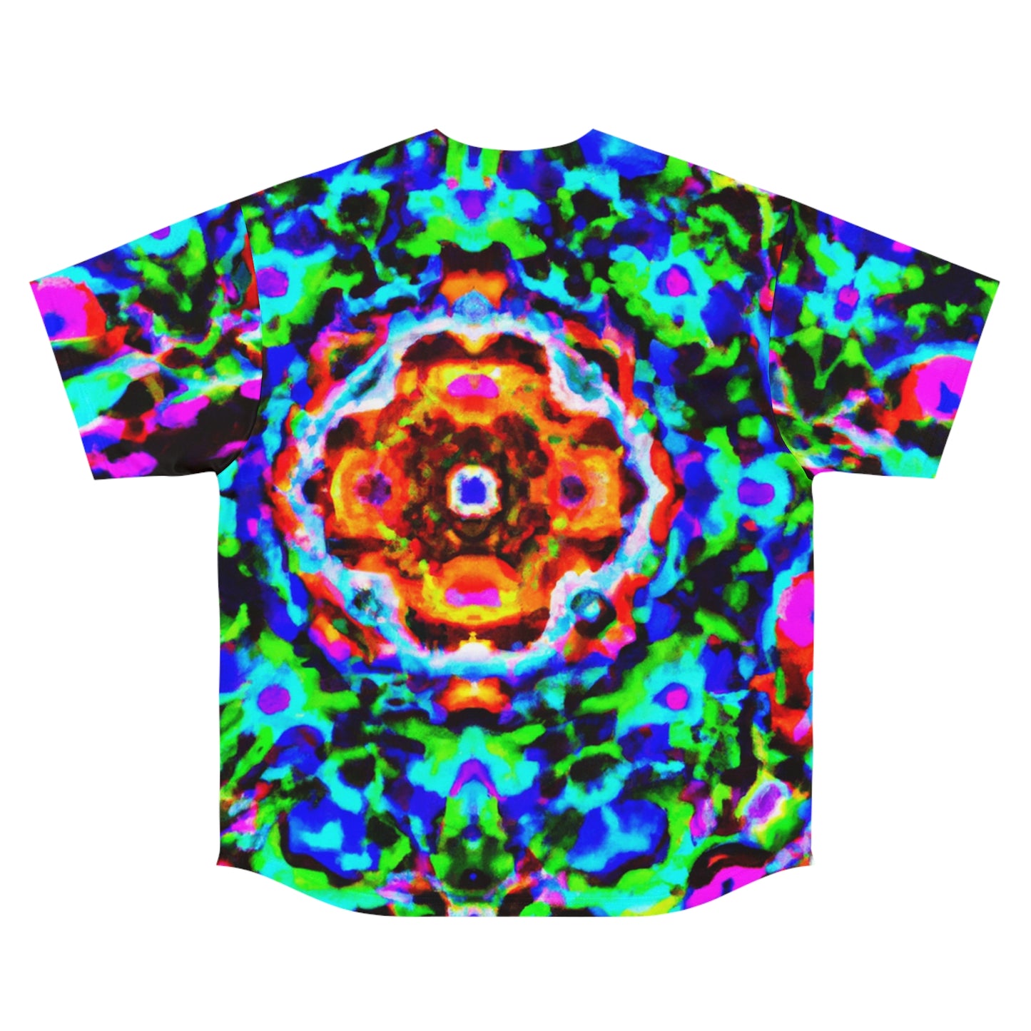 Cosmic Chromatic Chaos. Trippy Infinity Patterns Mens Jersey