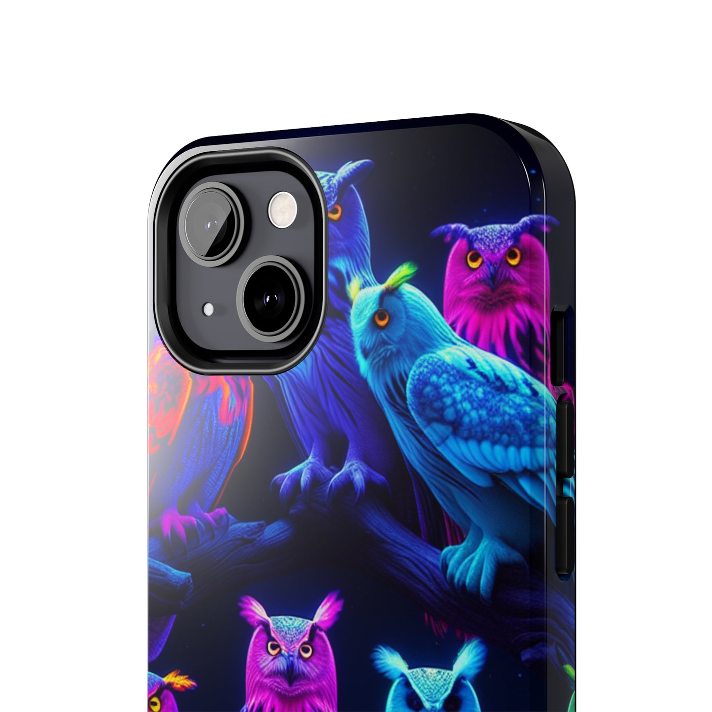 "Mystic Rally of the Neon Owls" NEON Owls Tough Phone Case
