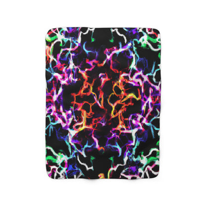 Hans van der Meer - Trippy Infinity Patterns Sherpa Blanket