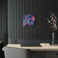 "Infinite Parallax of Neon Hues" Trippy infinity Pattern 1/4" Glossy Acrylic Art