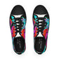 "Neon Rainbow Dreams". - Men's Lowtop Sneakers