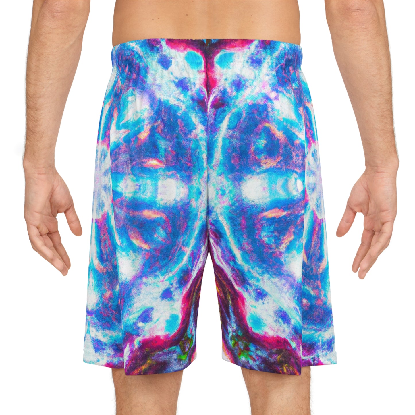 Clara da Vinci - Trippy Infinity Patterns Rave Shorts