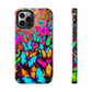 "Neonardie's Dreamscape" NEON Butterflies Tough Phone Case