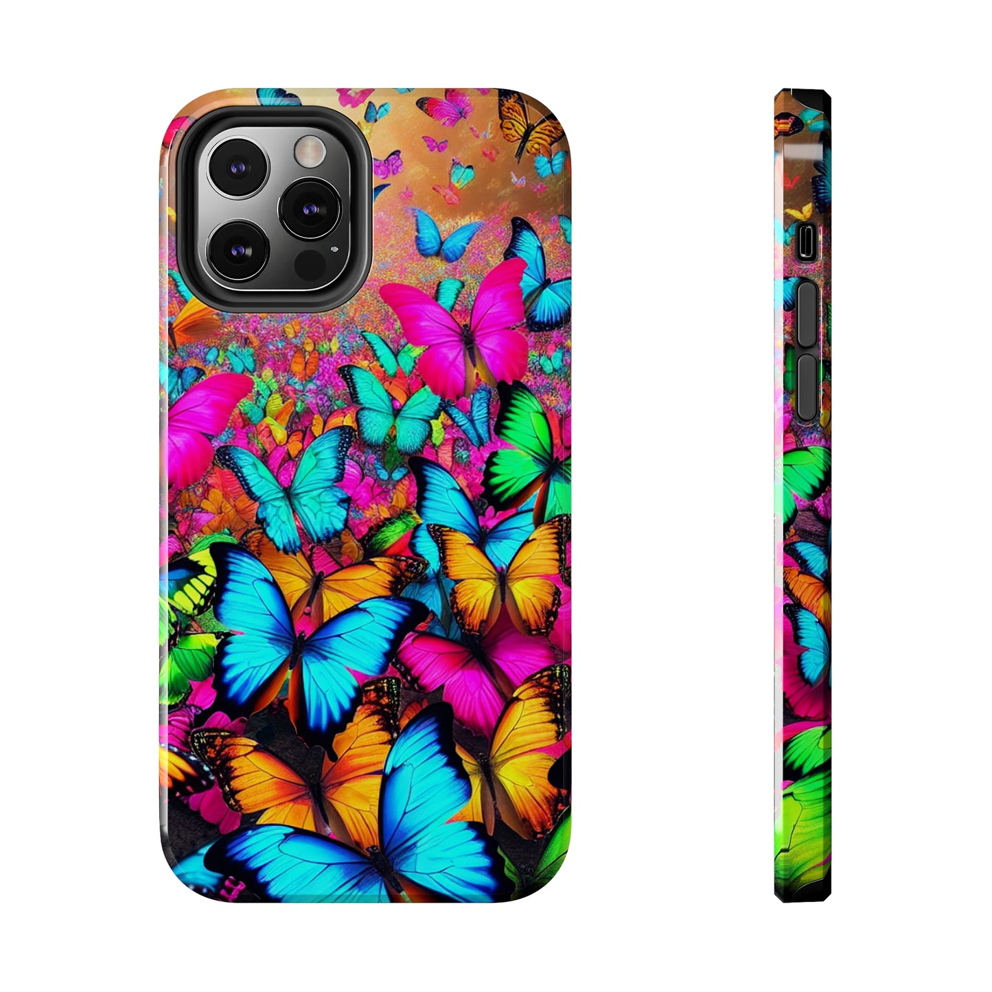 "Neonardie's Dreamscape" NEON Butterflies Tough Phone Case