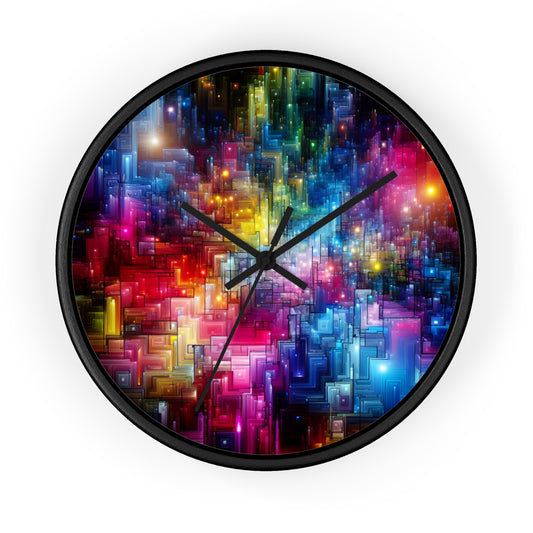 Hortensia da Verona - Trippy Infinity Patterns Wall Clock