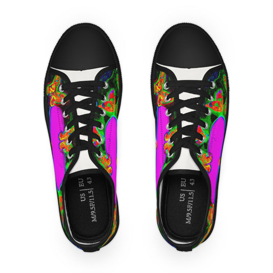 "Neon Dreamscape" - Men's Lowtop Sneakers