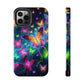 Neon Butterflies In Flight. NEON Butterflies Tough Phone Case