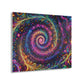 Vibrant Infinity Voyage. Trippy infity Pattern 1/4" Glossy Acrylic Art