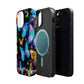 Luminous Butterfly Radiance Neon Butterflies Premium Art Magsafe Magnet Tough IPhone 13 14 15 Pro Plus Max and Mini in Matte and Glossy Phone cases