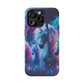 "Unicorn Flux-scape" Neon Unicorns Premium Art Magsafe Magnet Tough IPhone 13 14 15 Pro Plus Max and Mini in Matte and Glossy Phone cases