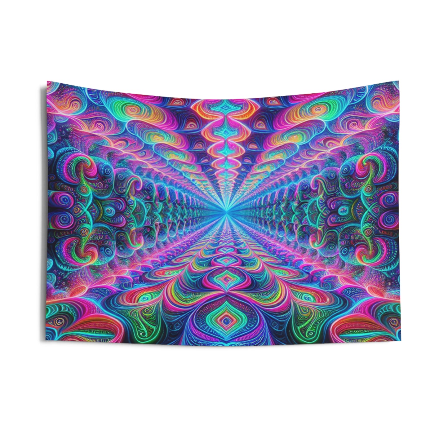 Cosmic Prismatica Fusion Infinity Patterns Art Tapestry