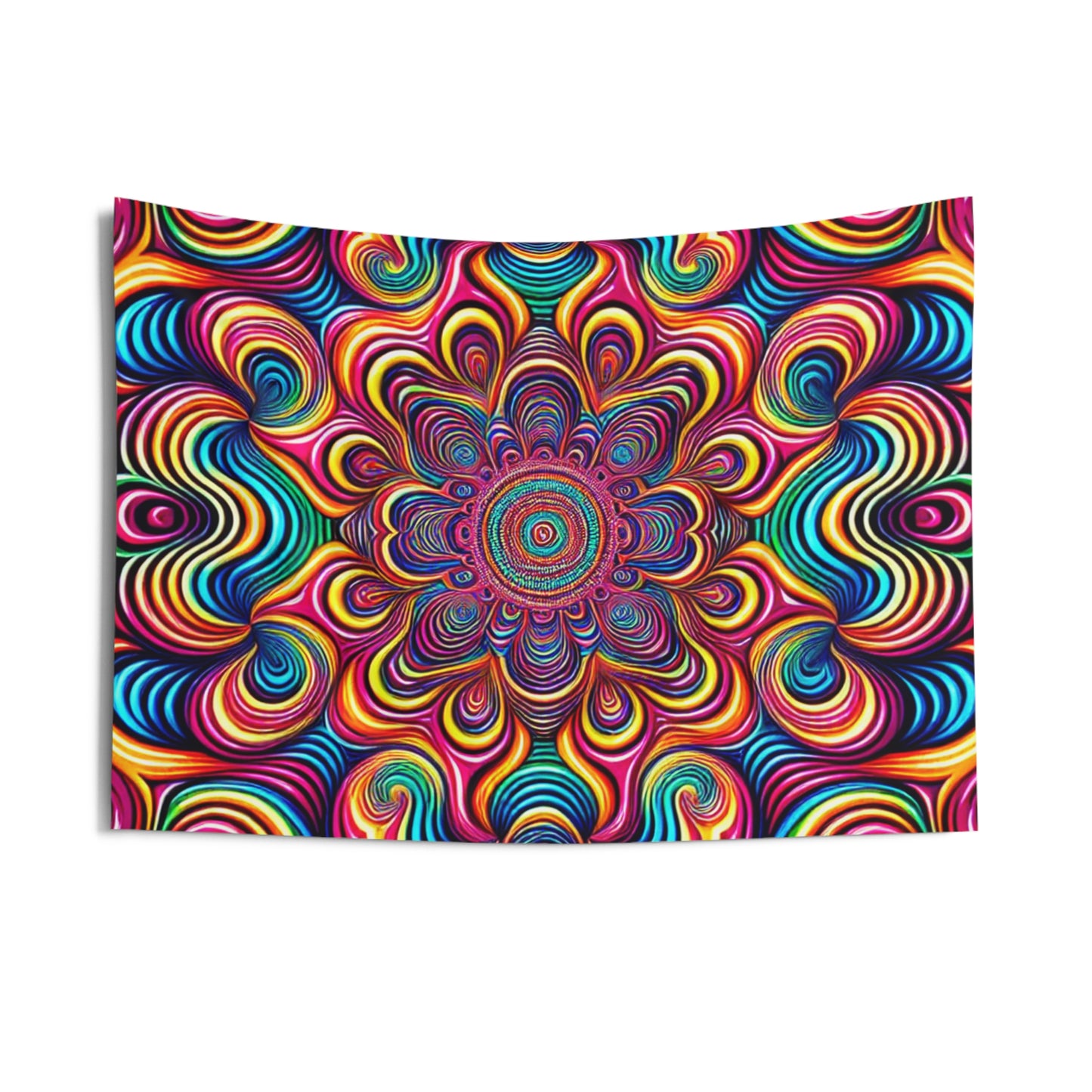 Cosmic Kaleidoscope. Infinity Patterns Art Tapestry