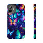 Neon Flutterings. NEON Butterflies Tough Phone Case Iphone 6 7 8 9 10 11 12 13 14 SE X XR XS Pro Max Mini Plus