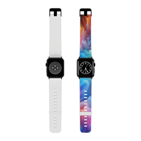 Neon Visionscapes - Trippy Infinity Patterns Iwatch Band