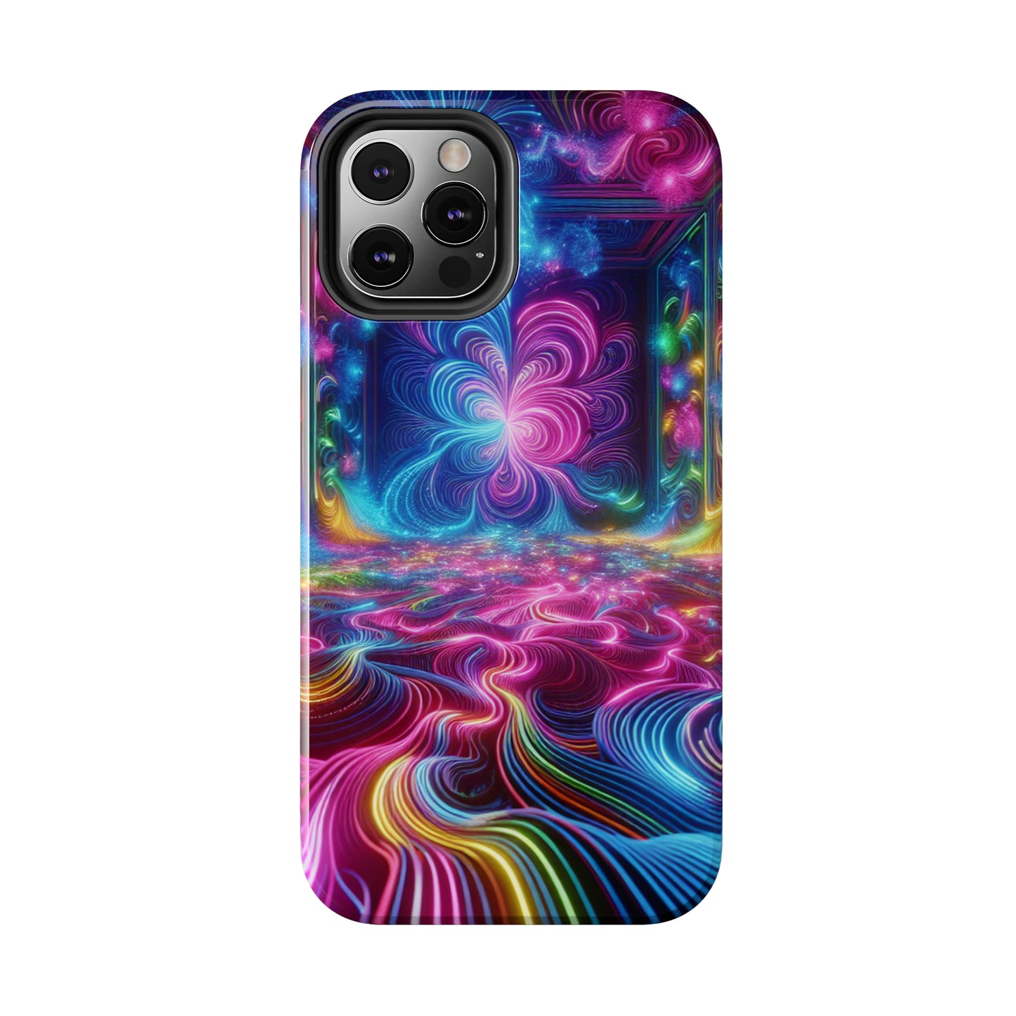 Vortex of Chromatic Wonder Trippy Infinity Patterns Tough Phone Case