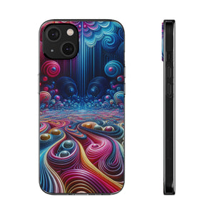 Mesmerizing Neon Infinity Infinity Patterns Art Polycarbonate Phone Case Samsung Galaxy s21 s22 Google Pixel 6 Iphone 11 12 13 14 Pro Max Mini Plus